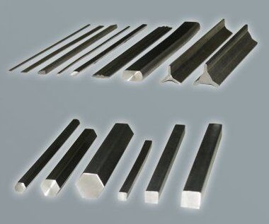 Titanium shaped profiles, square and flat bars
